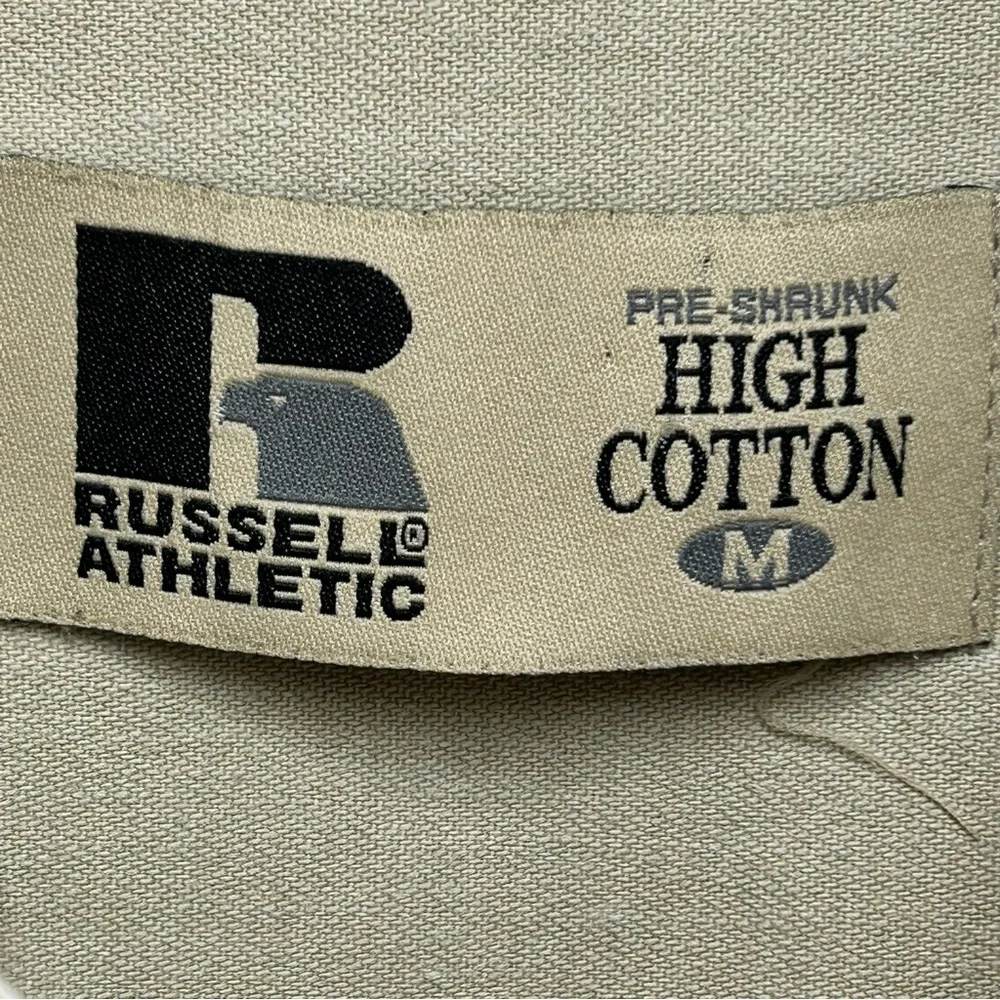 Russell Athletic Tan Casual‎ Button Down Shirt Penn State Embroidered logo - Picture 5 of 5